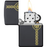 Зажигалка Zippo Celtic Design, чёрный матовый 49518